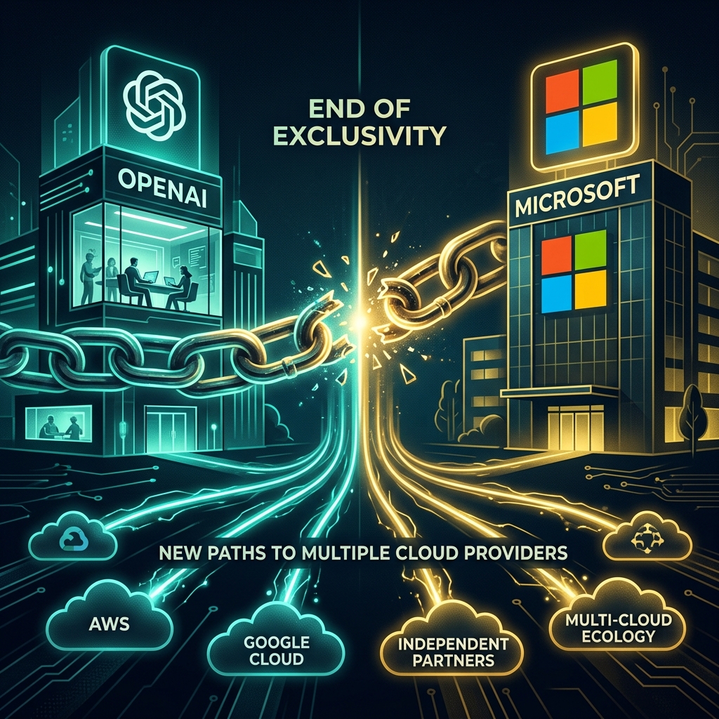 OpenAI and Microsoft End Exclusivity — Partnership Goes Multi-Cloud and Non-Exclusive